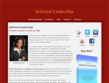 Tablet Screenshot of informalleadership.com